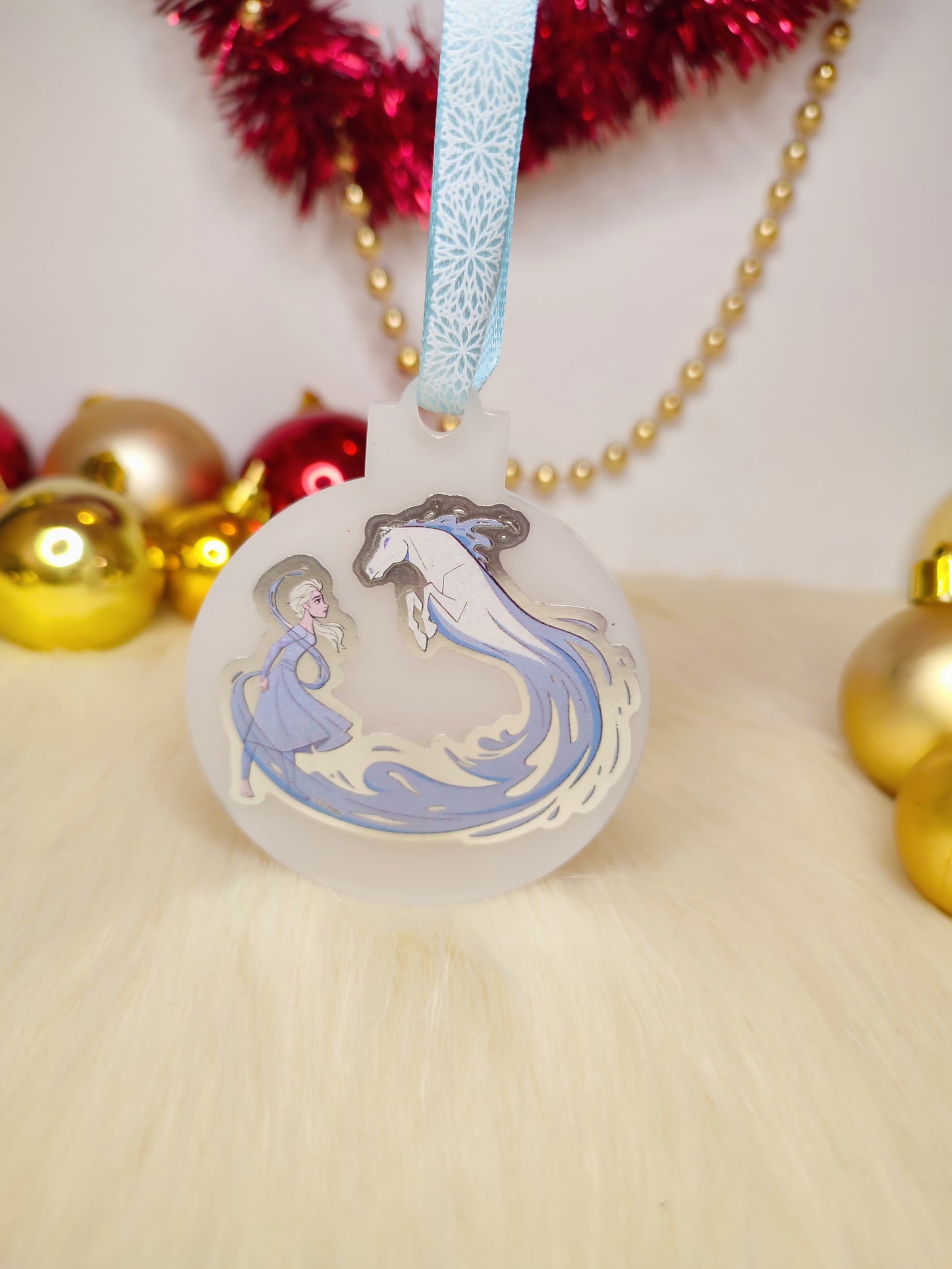 Boule de noël la reine des neige