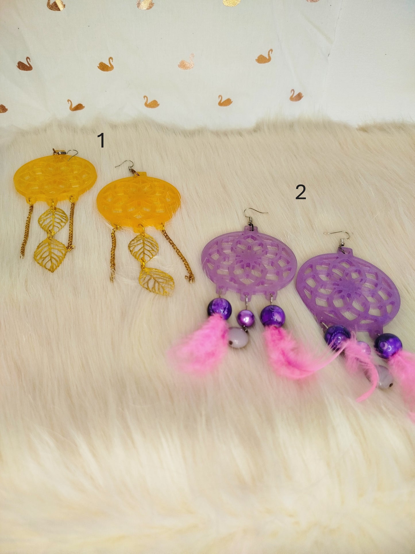 Boucle d'oreille attrape-rêve