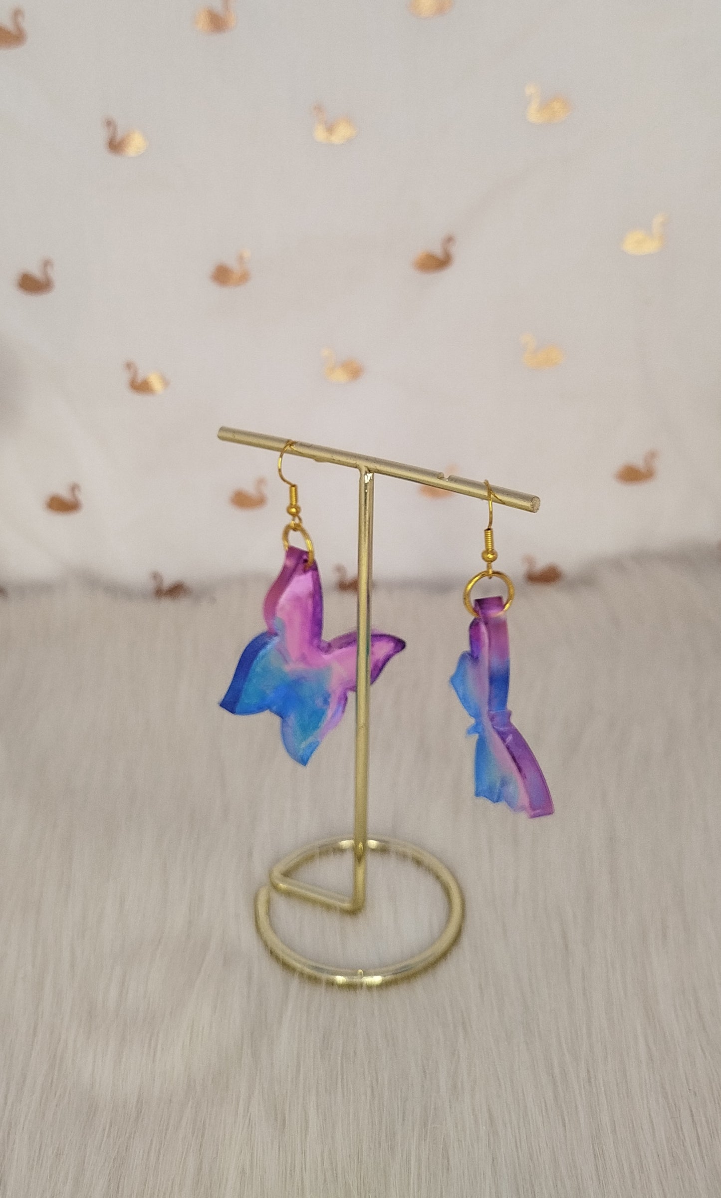 Boucle d'oreille papillon