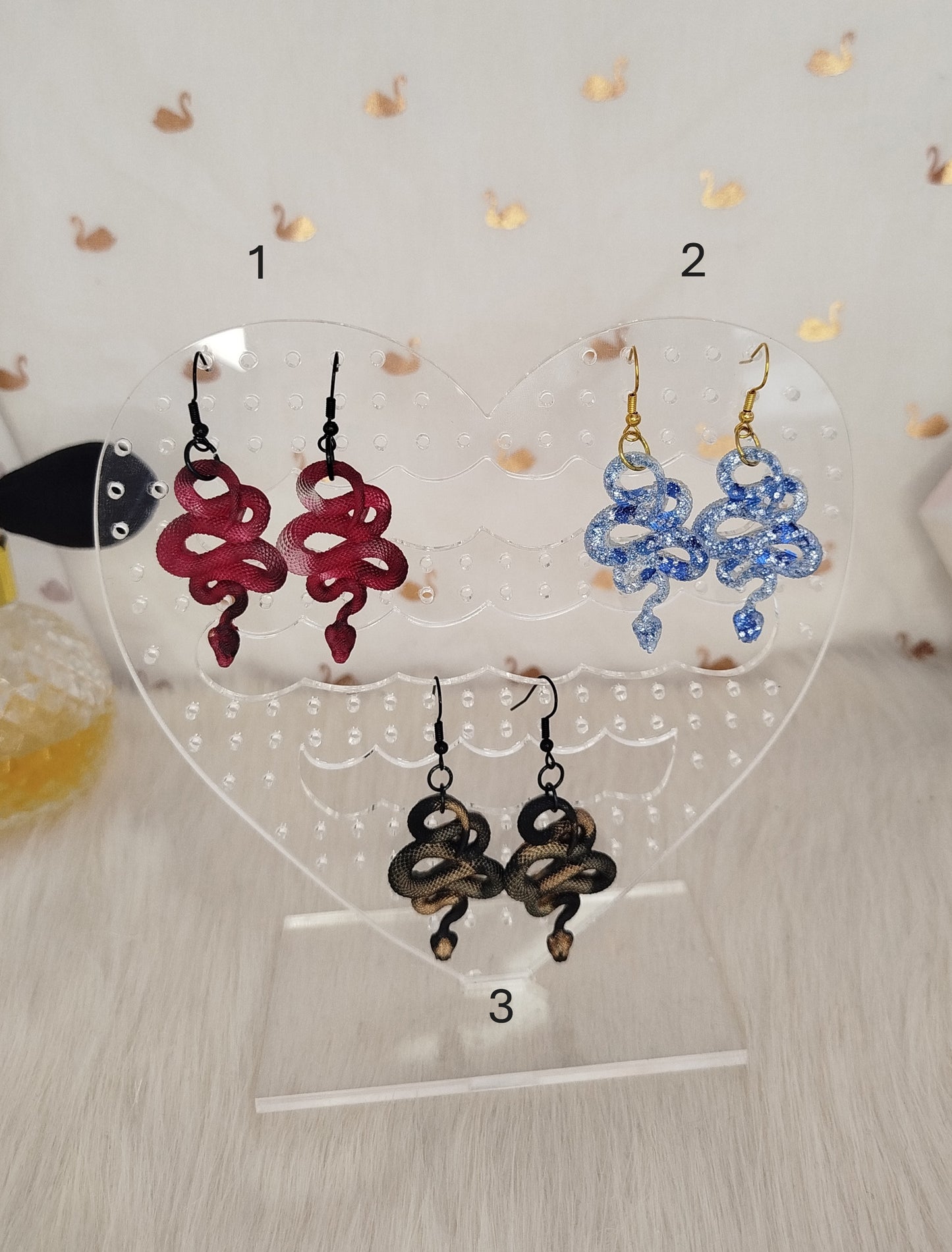 Boucle d'oreille serpent