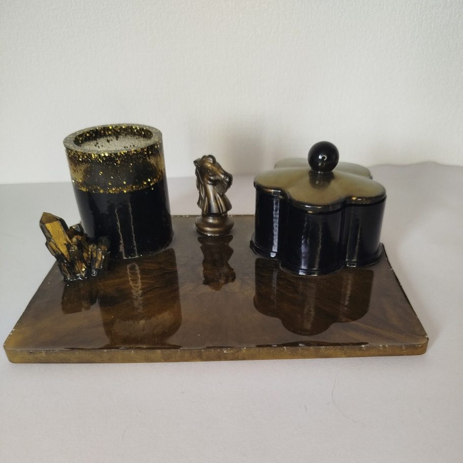 plateau de rangement en résine