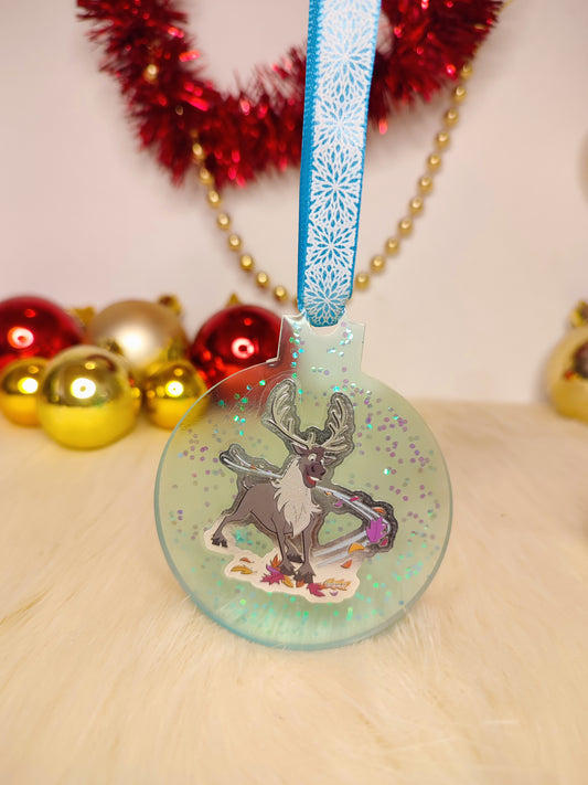 Boule de noël la reine des neige