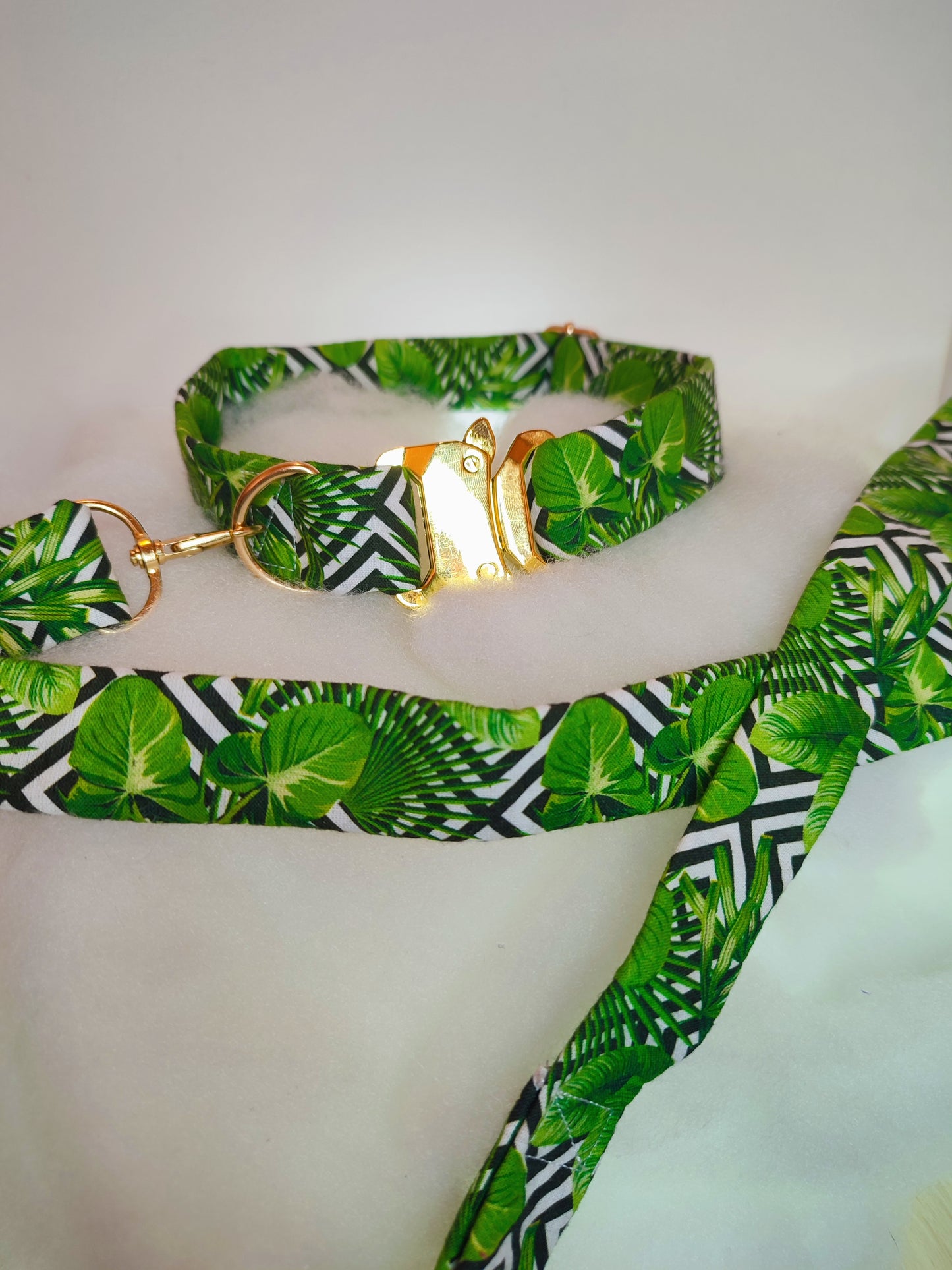 Ensemble collier-laisse sans couture apparente