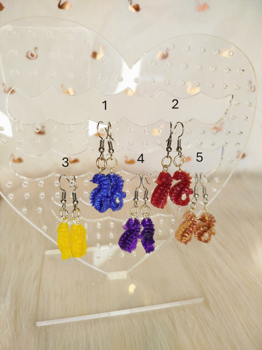 Boucle d'oreille hippocampe