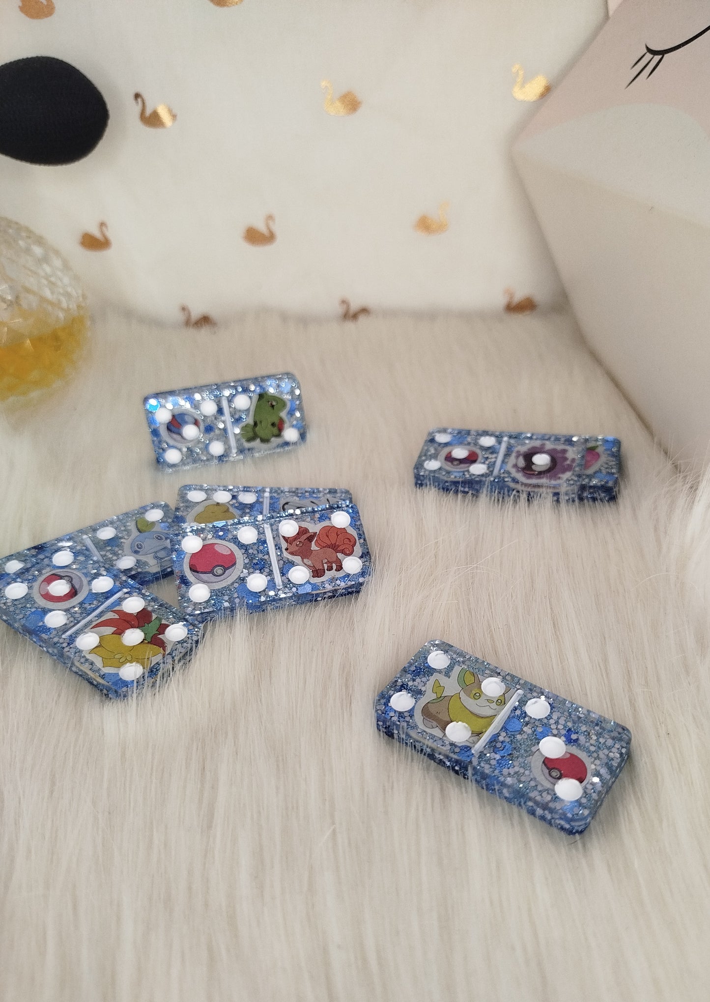 Dominos Pokémon bleu