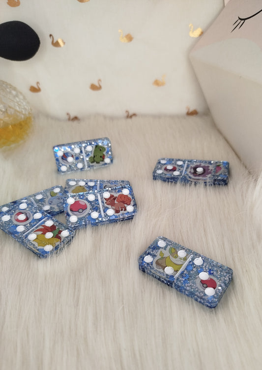 Dominos Pokémon bleu