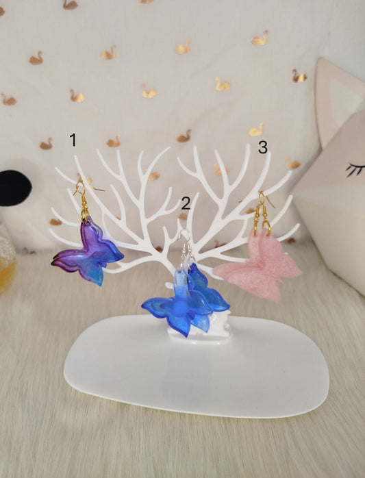 Boucle d'oreille papillon