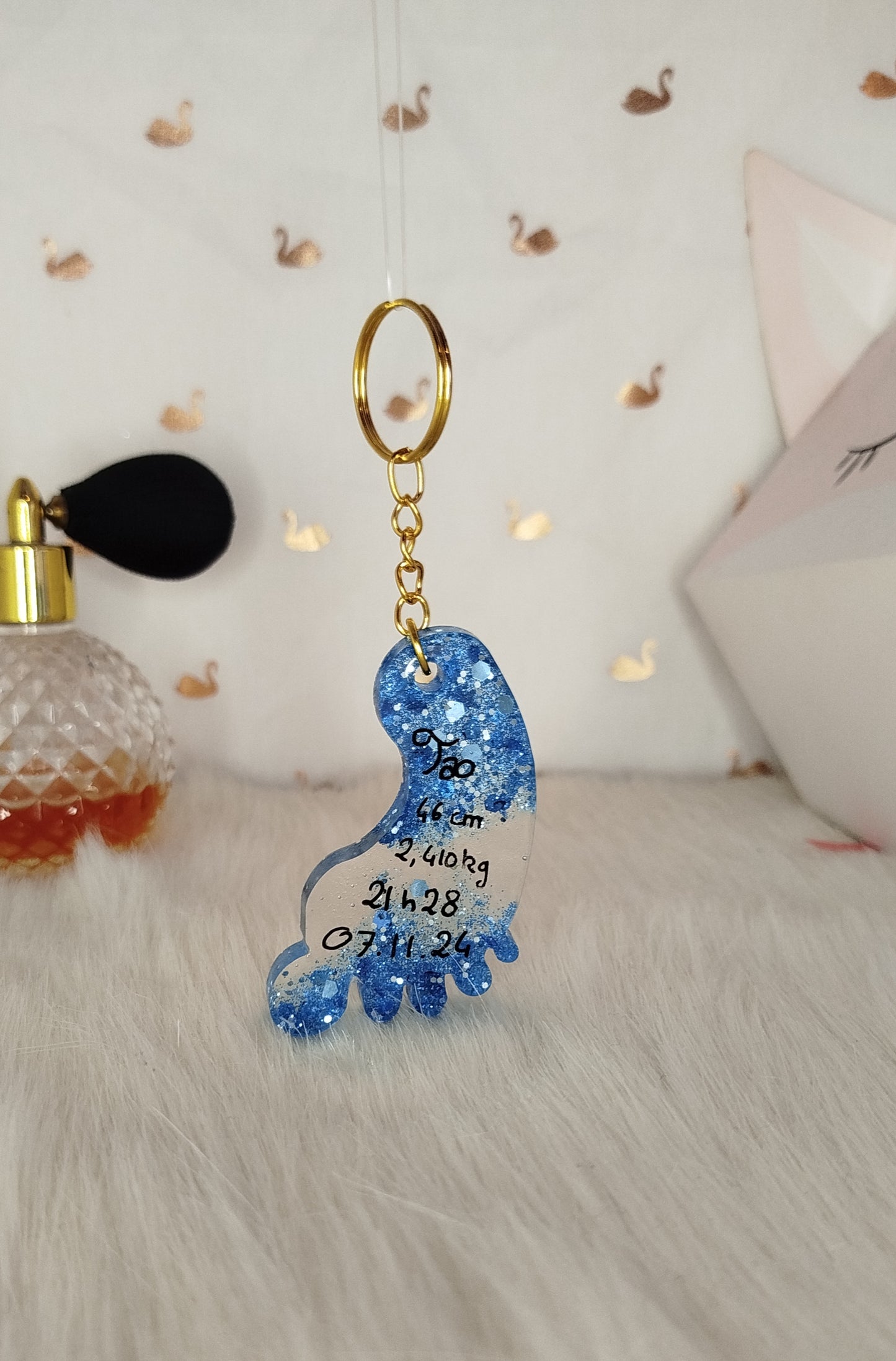 Porte-clé pied personnalisable